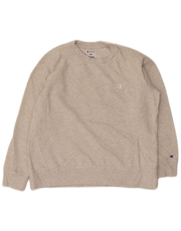 Champion Damen Sweatshirt Pullover UK 14 Mittelgraue Baumwolle