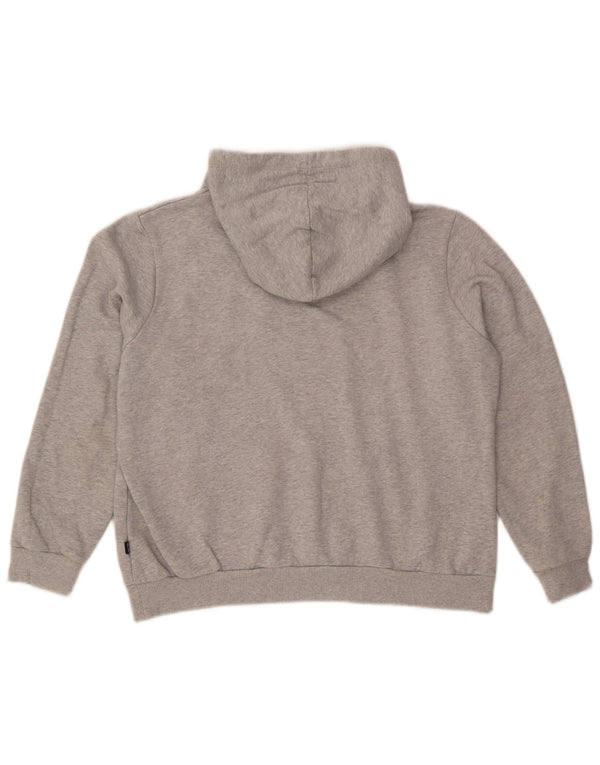 Puma Damen Übergroßer Kapuzenpullover UK 16 Große graue Baumwolle