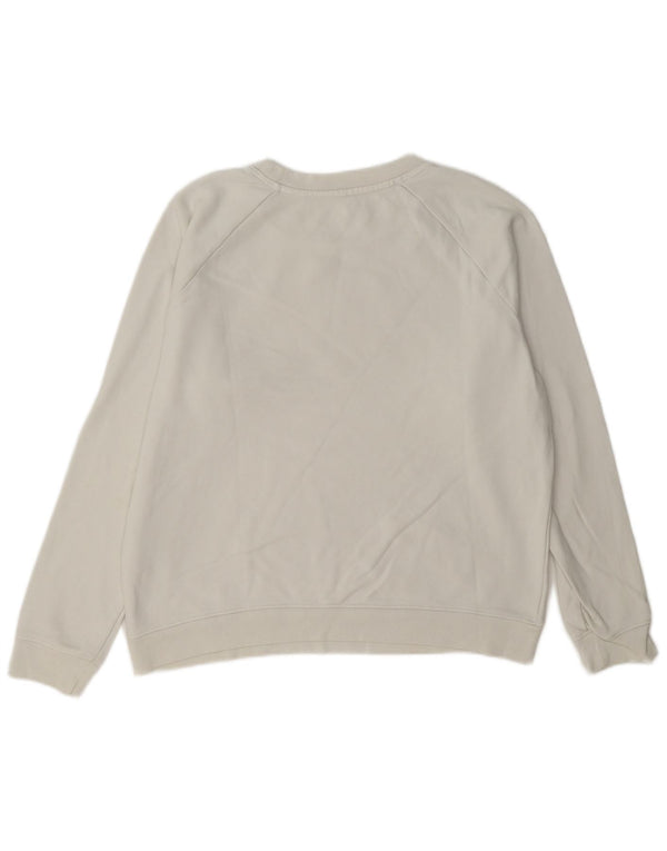 Levi's Damen-Sweatshirt in Übergröße mit Grafik, UK 10, Größe S, weiße Baumwolle