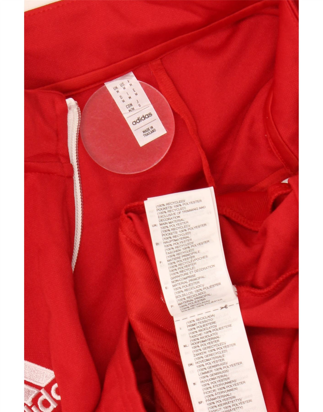 Adidas Herren Aeroready Trainingsanzug Top Jacke Mittelrotes Polyester