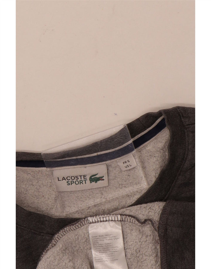 Lacoste Herren-Sweatshirt-Pullover, Größe 5, große graue Baumwolle