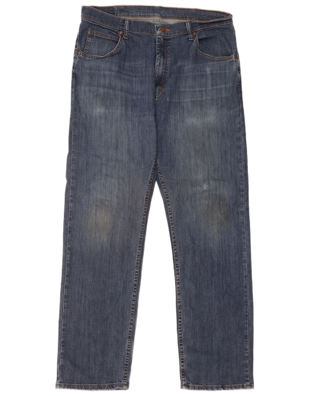 Wrangler Herren Straight Jeans W36 L32 Blaue Baumwolle