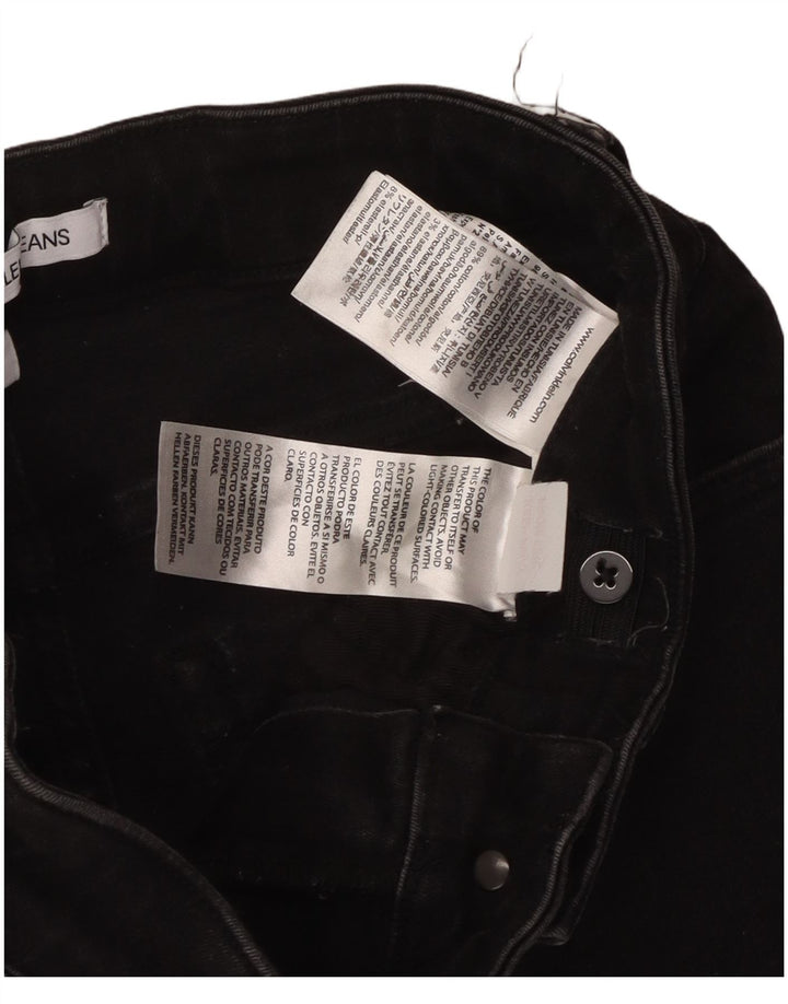 CALVIN KLEIN Röhrenjeans für Jungen, 13–14 Jahre, W26, L29, schwarze Baumwolle