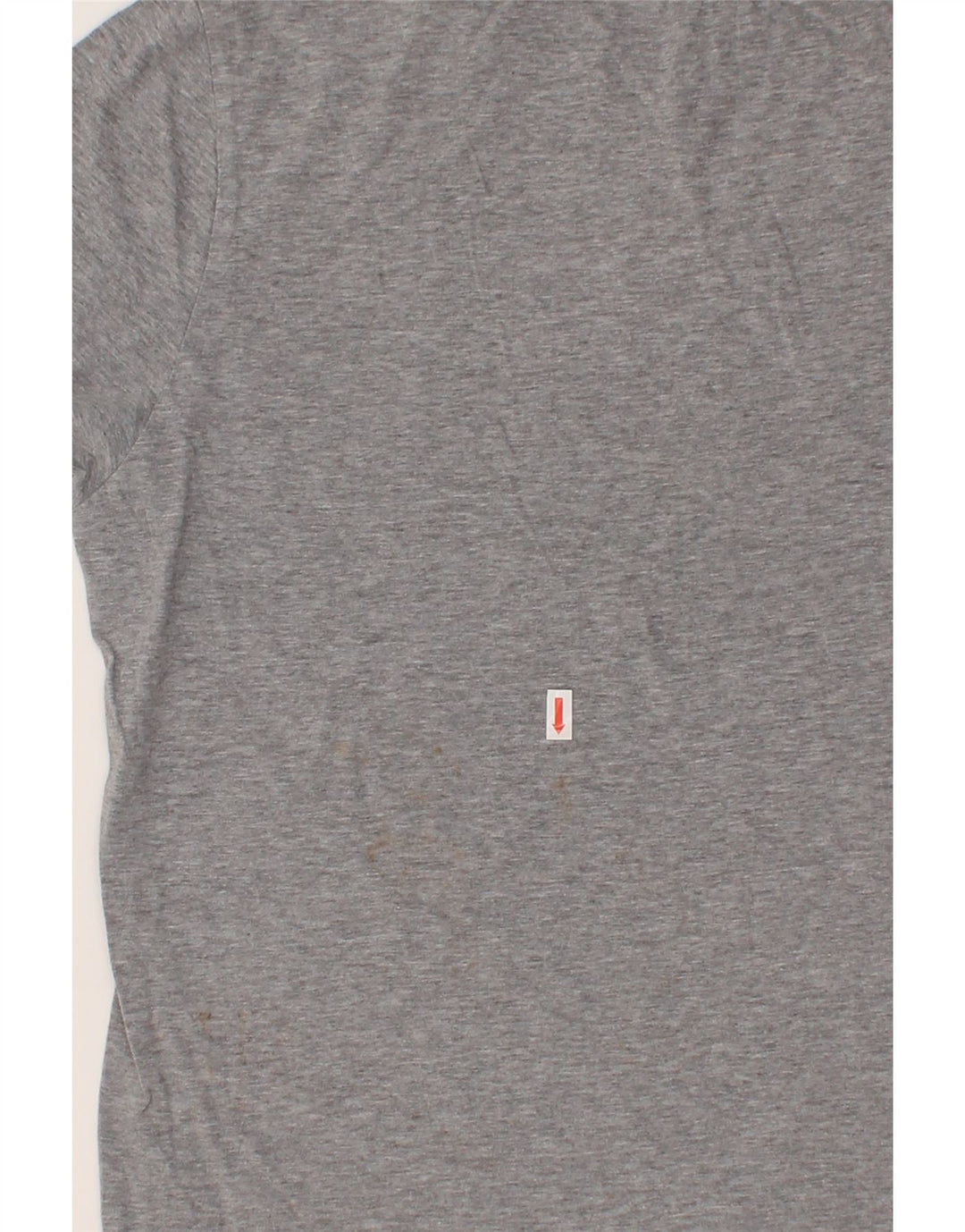 TOMMY HILFIGER Herren Grafik-T-Shirt-Oberteil aus mittelgrauer Baumwolle