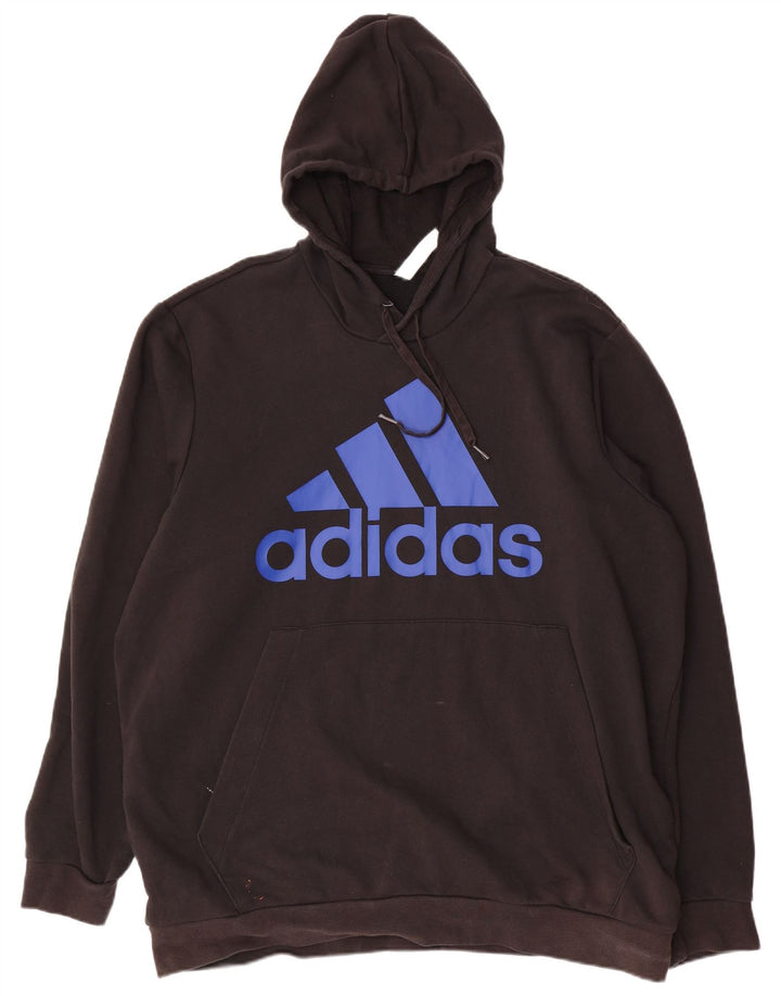 ADIDAS Herren Graphic Hoodie Pullover UK 52/54 2XL Schwarz Polyester