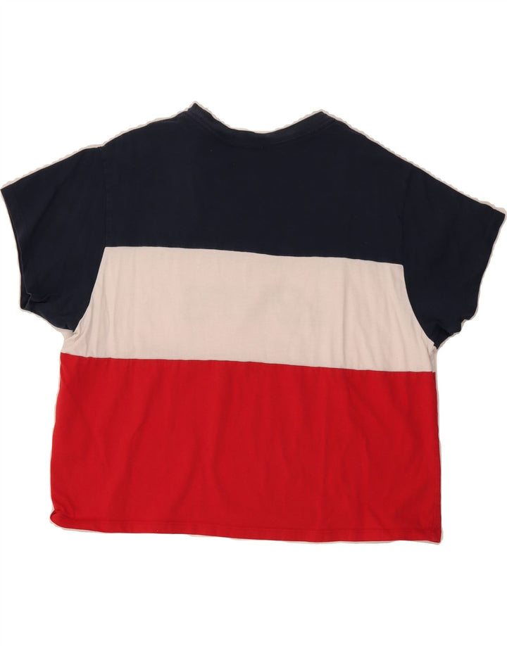 LEVI'S Womens Graphic T-Shirt Top UK 14 Medium Multicoloured Colourblock Vintage Levi's and Second-Hand Levi's from Messina Hembry 