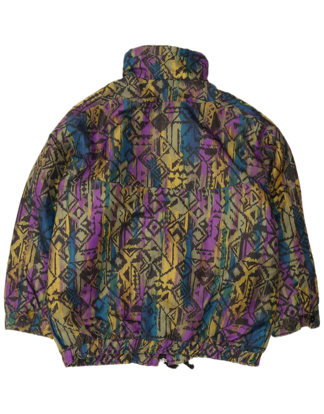 Vintage Damen Windjacke EU 40 Medium Mehrfarbig Geometrisch
