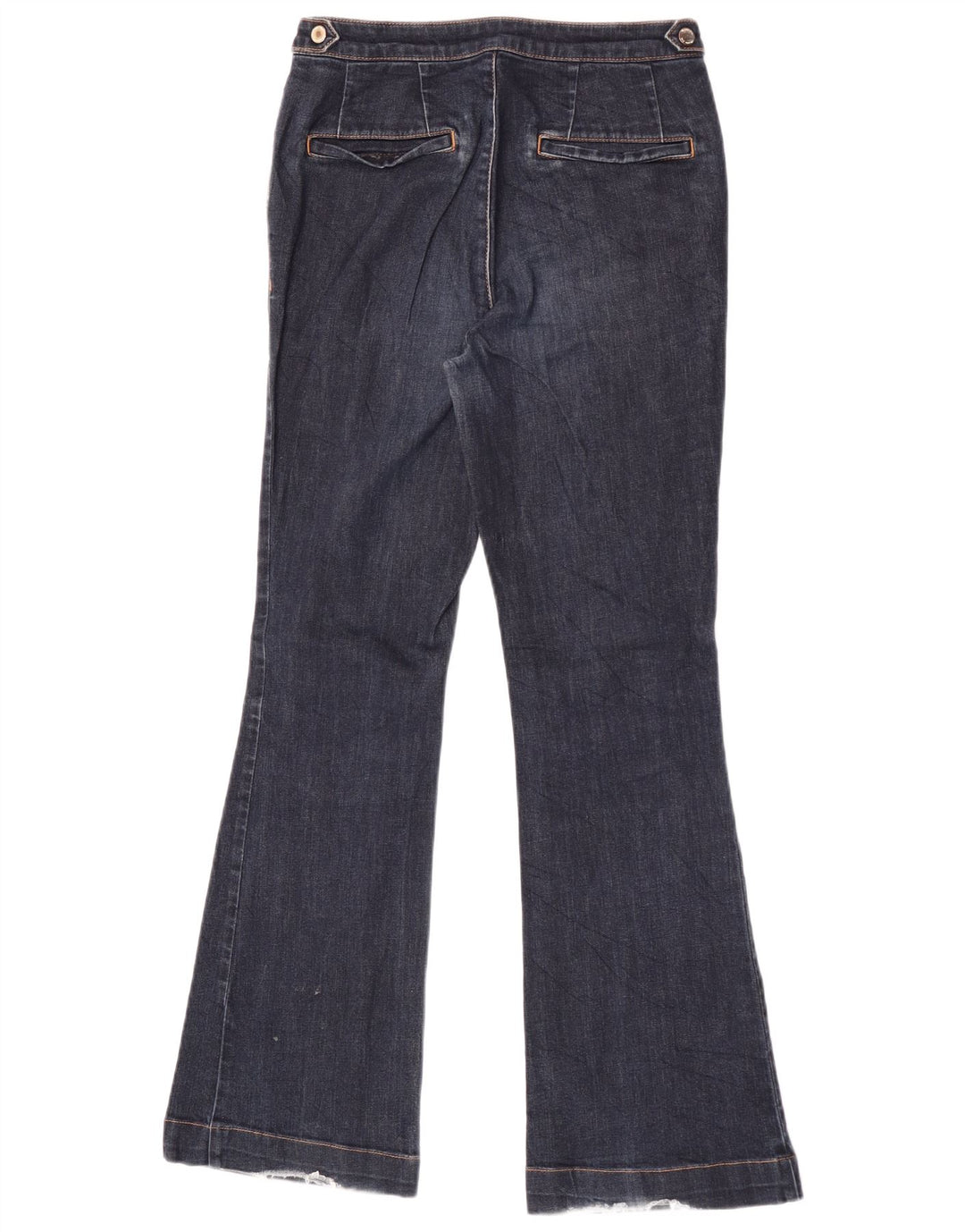 Massimo Dutti Damen Schlagjeans EU 36 XS W26 L30 Marineblau