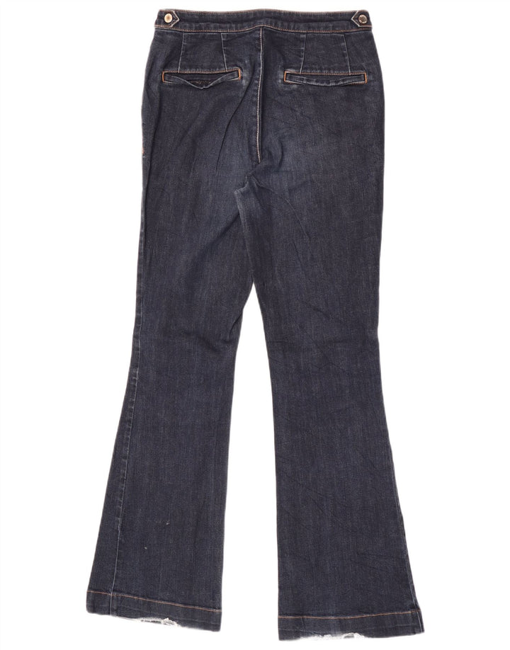 Massimo Dutti Damen Schlagjeans EU 36 XS W26 L30 Marineblau