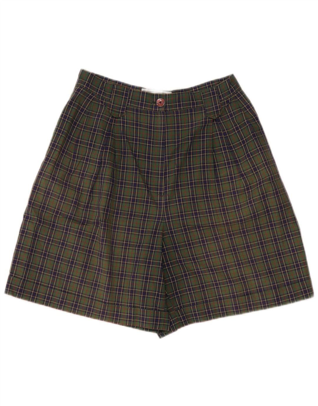 All Over Damen Chinoshorts IT 44 Medium W28 Grün kariert