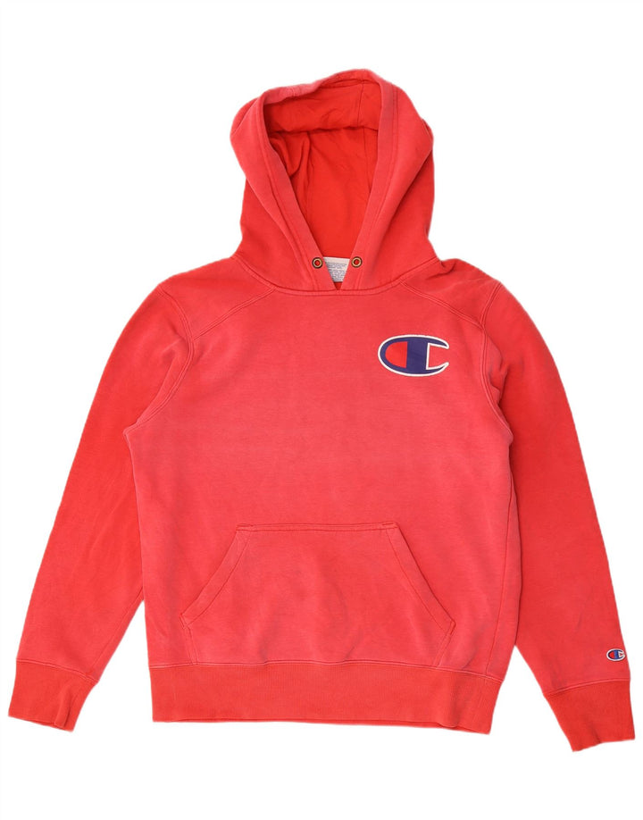 Champion Herren-Kapuzenpullover mit Grafik, mittelrote Baumwolle