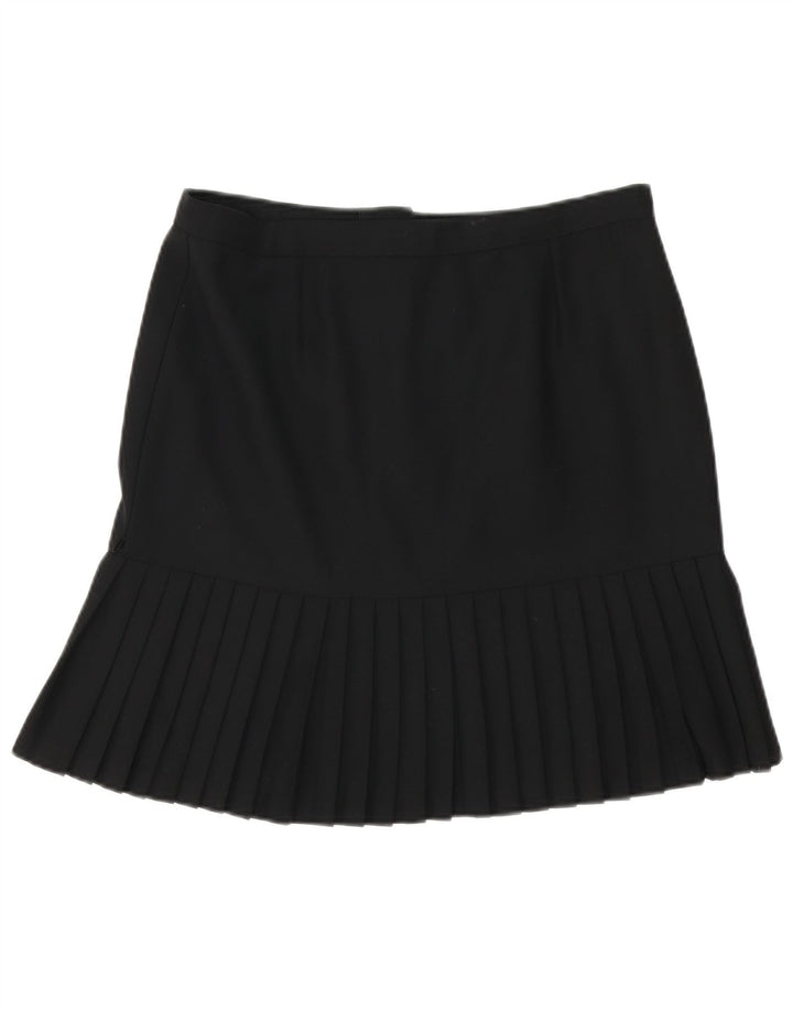Vintage Damen Trompetenrock W32 Groß Schwarz