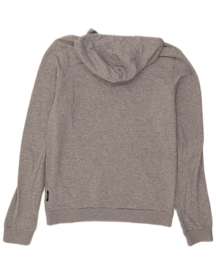 Adidas Herren Kapuzenpullover mittelgraue Baumwolle