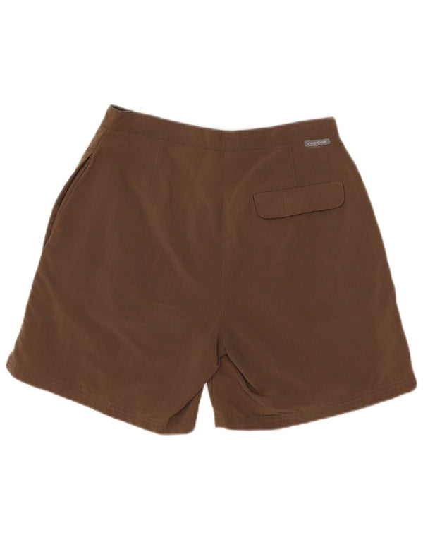 Reebok Damen Wandershorts UK 12 Medium W28 Braun Polyamid