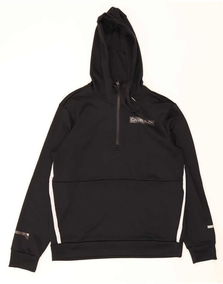 Calvin Klein Herren Performance Kapuzenpullover Medium Black Colourblock
