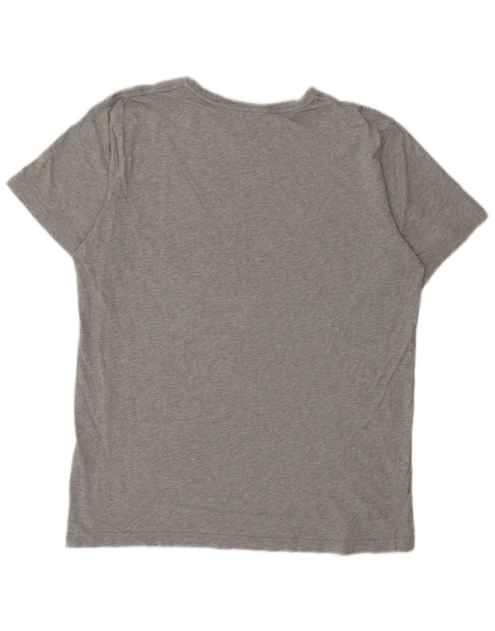 Quiksilver Herren-T-Shirt mit Grafik, Größe L, Grau