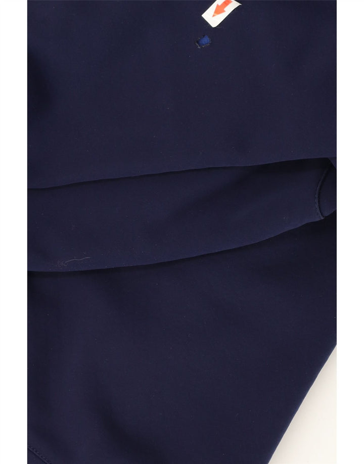 Canterbury Herren-Kapuzenpullover mit Reißverschluss, groß, marineblaues Farbblock-Polyester
