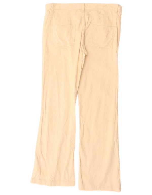 Zara Damen Bootcut-Cordhose EU 40 Medium W30 L30 Beige Baumwolle