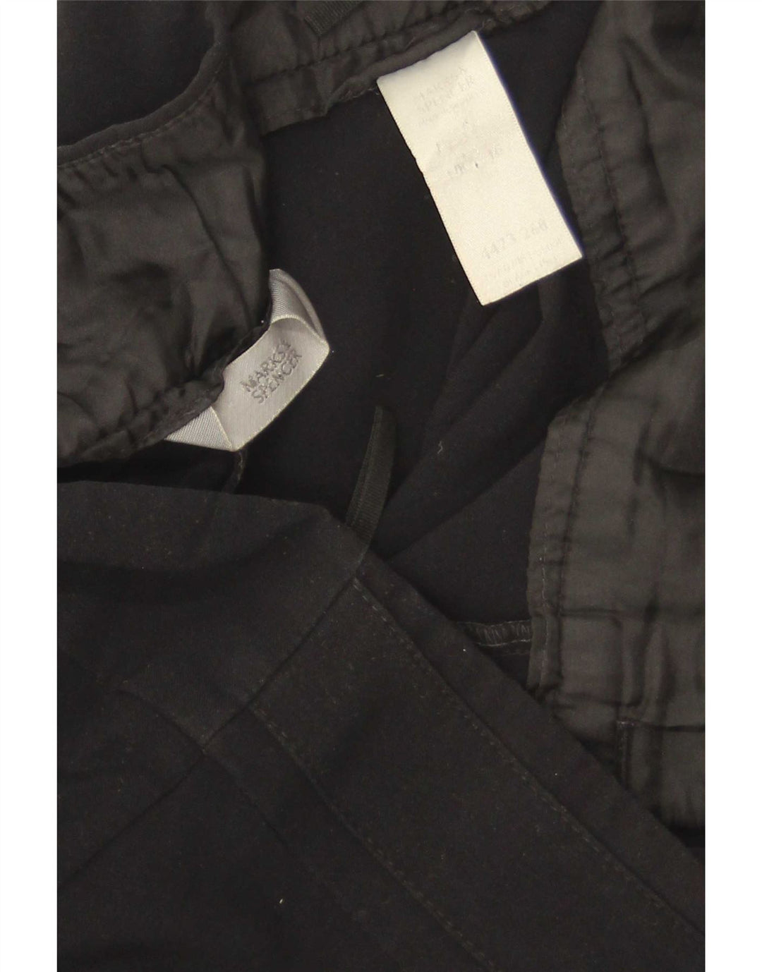 Marks & Spencer Damen Bootcut-Anzughose UK 16 Large W34 L32 Schwarz