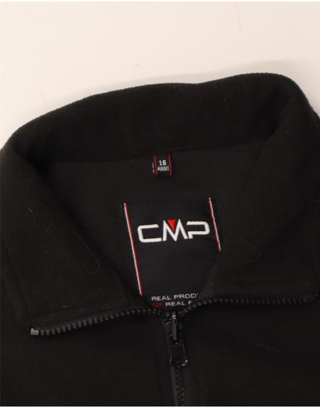 CMP Boys Fleece Jacket 15-16 Years Black Polyester Vintage CMP and Second-Hand CMP from Messina Hembry 