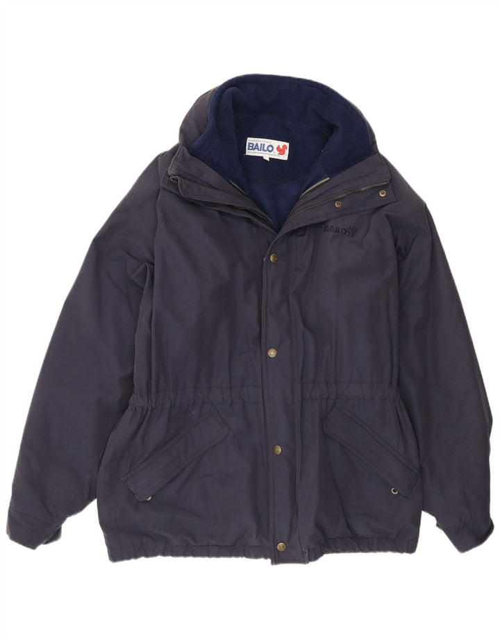 Bailo Herren-Windjacke mit Kapuze, IT 46, Größe S, marineblau, Baumwolle