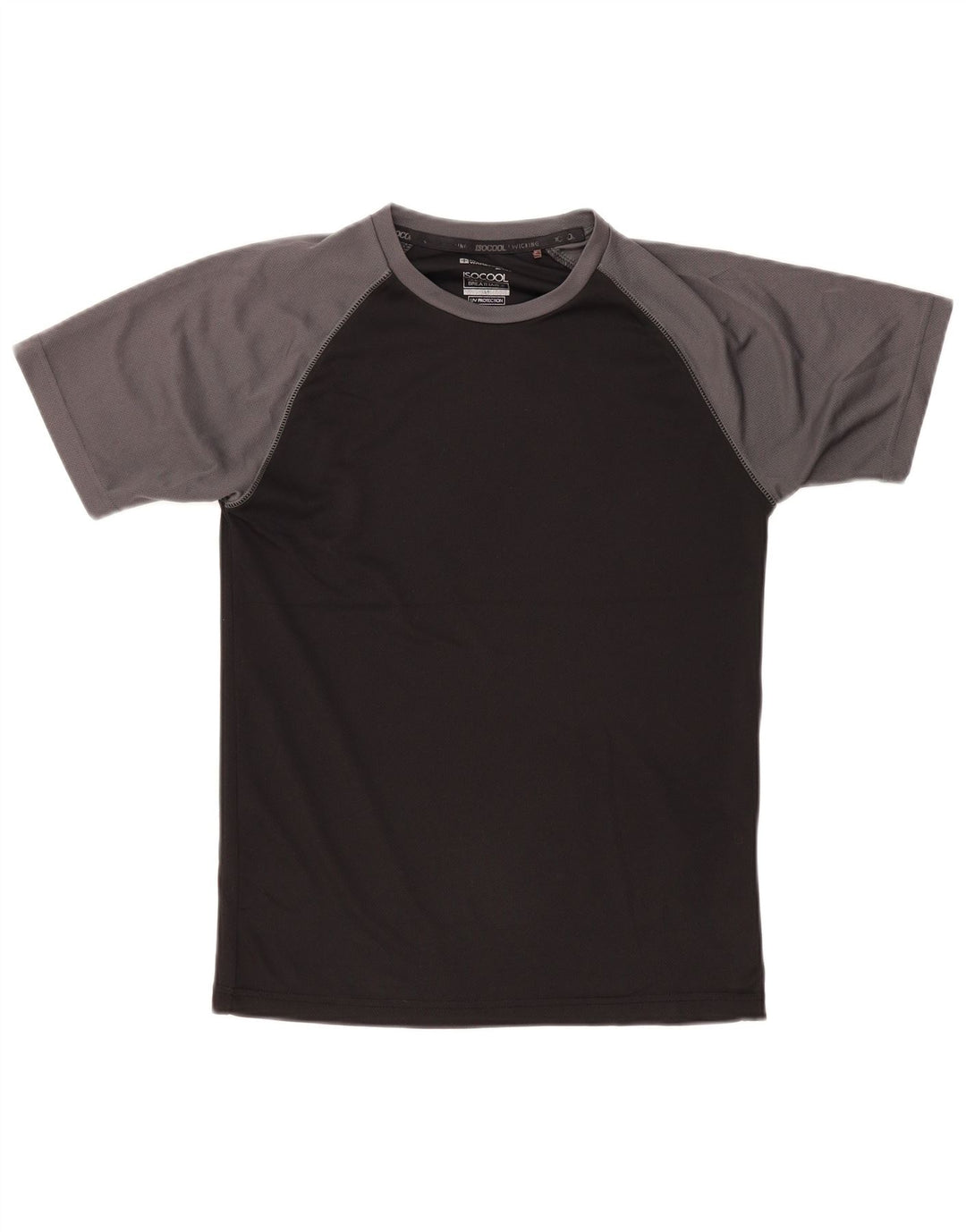 MOUNTAIN WAREHOUSE Herren IsoCool T-Shirt Top Small Schwarz Farbblock