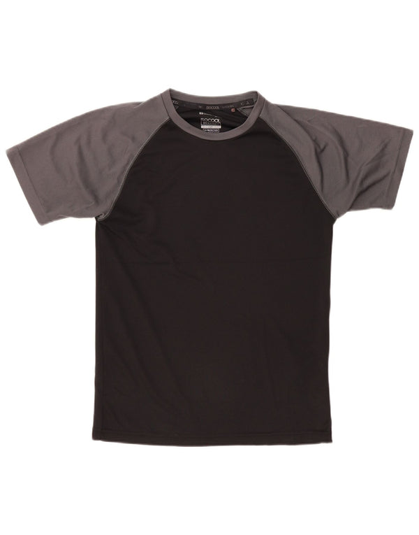 MOUNTAIN WAREHOUSE Herren IsoCool T-Shirt Top Small Schwarz Farbblock