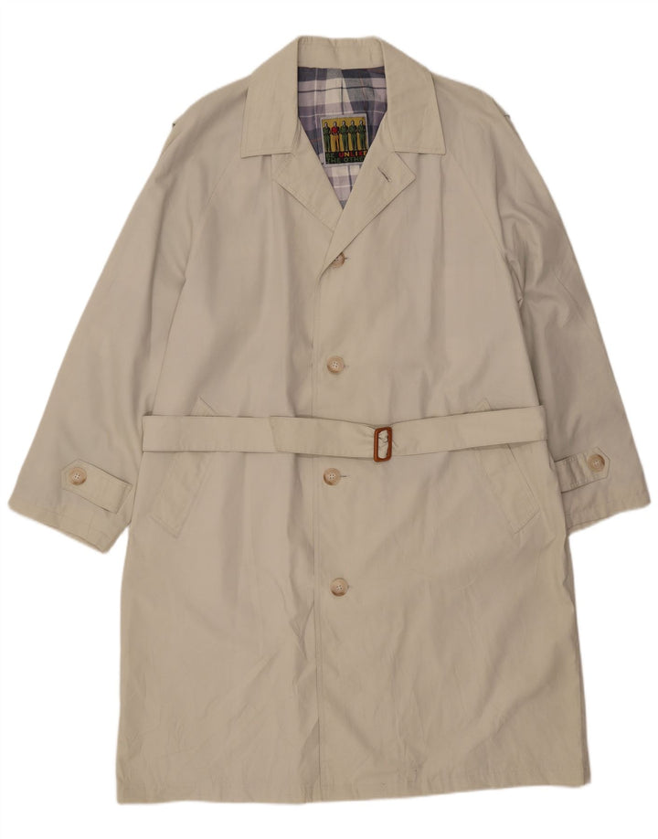 Vintage Herrenmantel UK 40 Large Beige