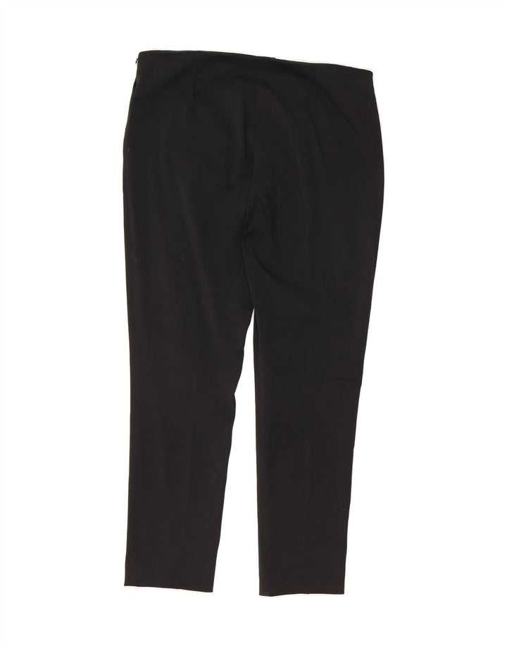 ZARA Womens Slim Casual Trousers XL W34 L28 Black Polyester Vintage Zara and Second-Hand Zara from Messina Hembry 