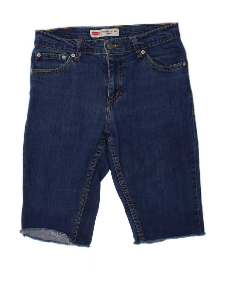 LEVI'S Boys 502 Regular Denim Shorts 15-16 Years W28  Blue Cotton Vintage Levi's and Second-Hand Levi's from Messina Hembry 