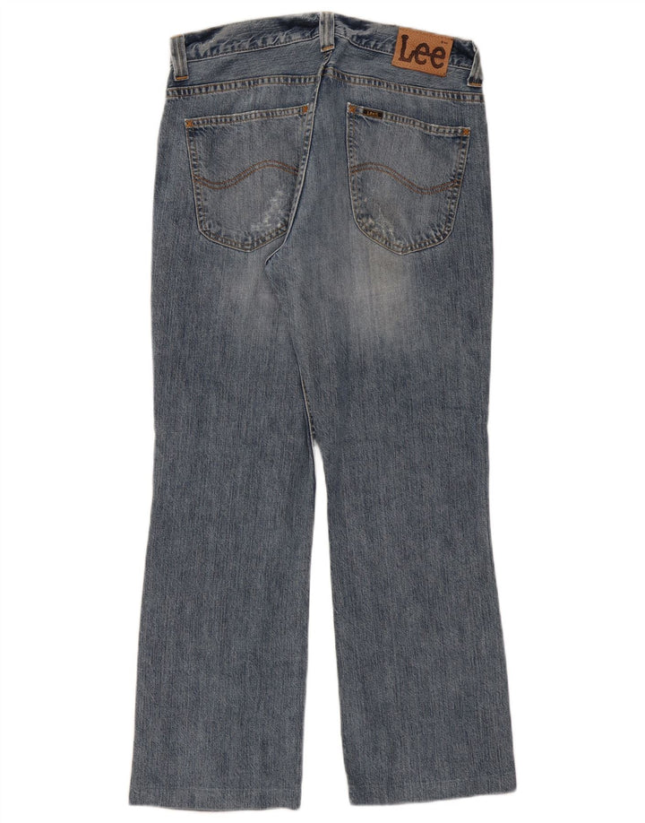 Lee Herren Roscoe Bootcut Jeans W32 L29 Blaue Baumwolle