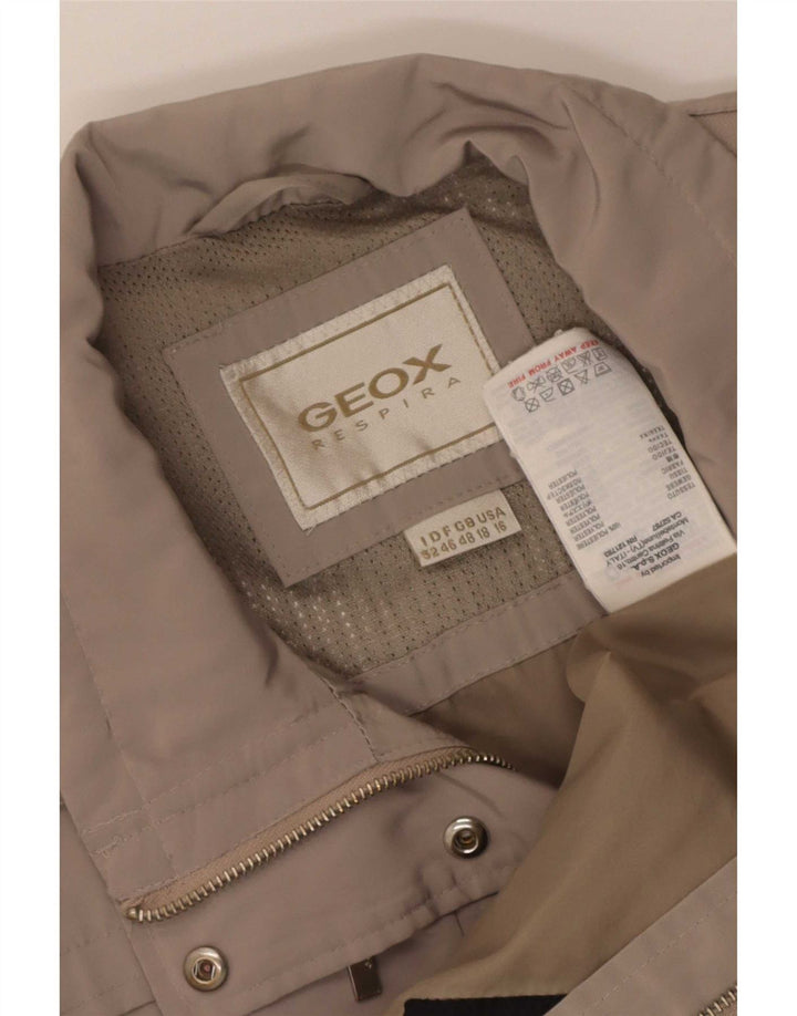 Geox Damen Respira Mantel IT 48 XL Beige Polyester
