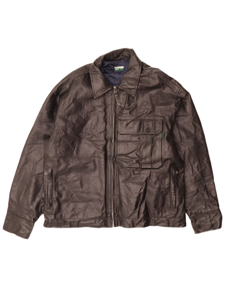 Paul Smith Herren Lederjacke UK 42 XL Schwarz