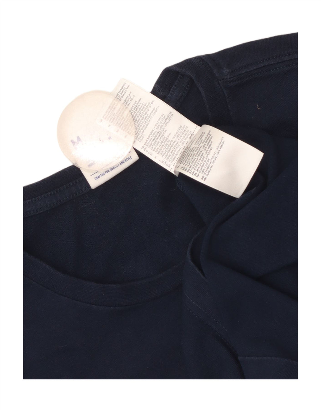 Reebok Herren Grafik-T-Shirt-Oberteil aus Baumwolle in mittlerem Marineblau