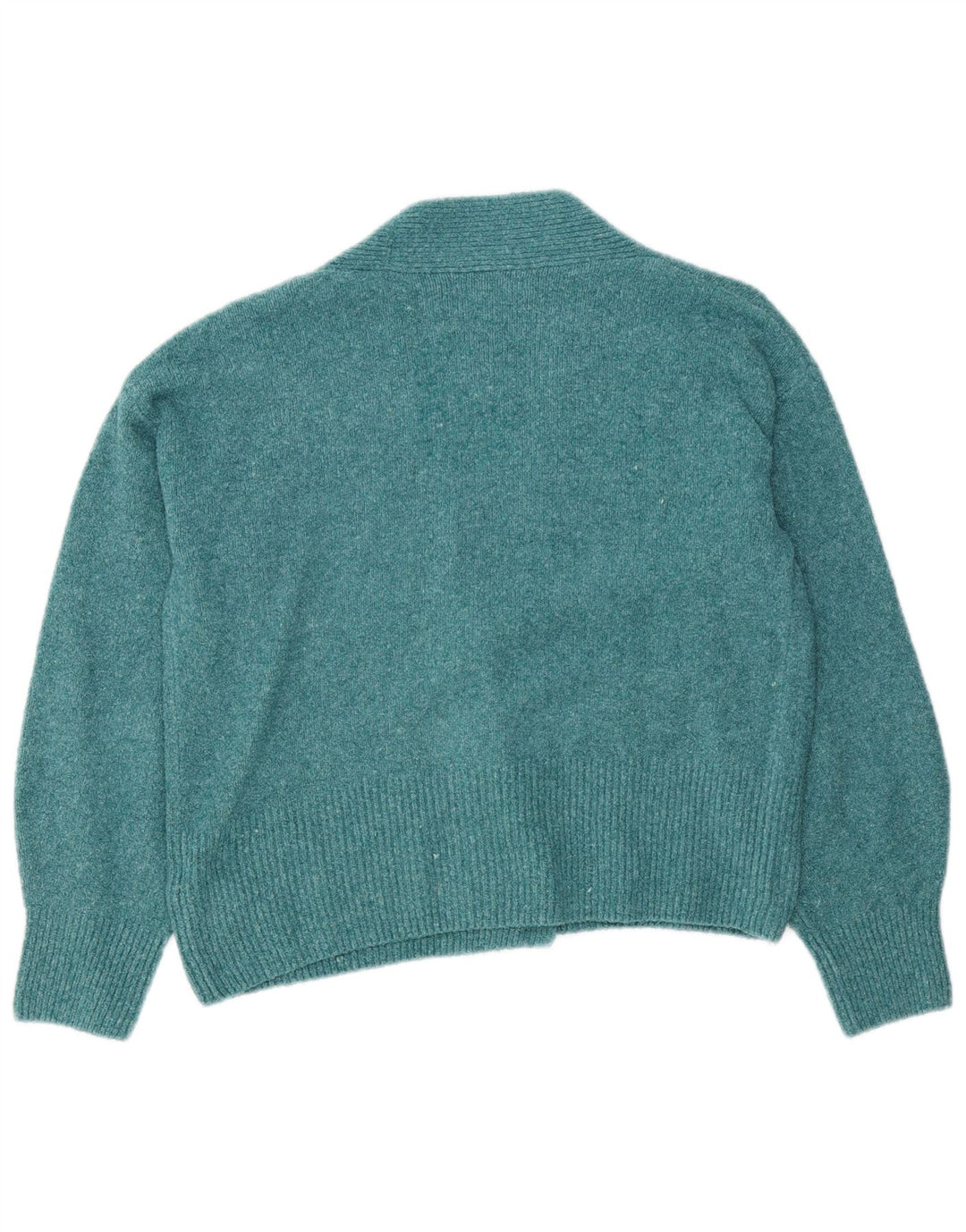 Marks & Spencer Damen-Cardigan-Pullover UK 14 Mitteltürkis aus Baumwolle