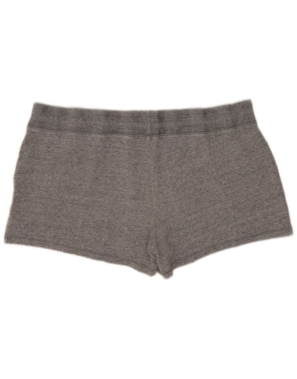 EDDIE BAUER Damen Sportshorts UK 18 XL Grau gefleckte Baumwolle