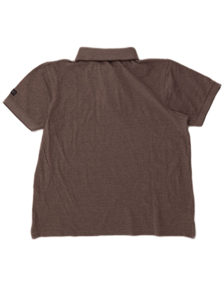 RENATO BALESTRA Herren Poloshirt XL Grau meliert Baumwolle