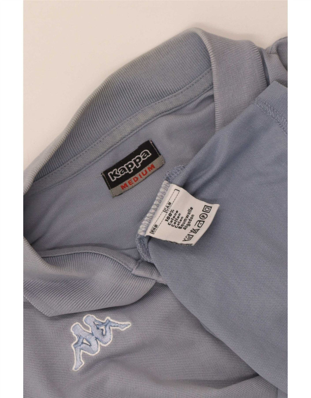 Kappa Herren-Poloshirt aus mittelblauer Baumwolle
