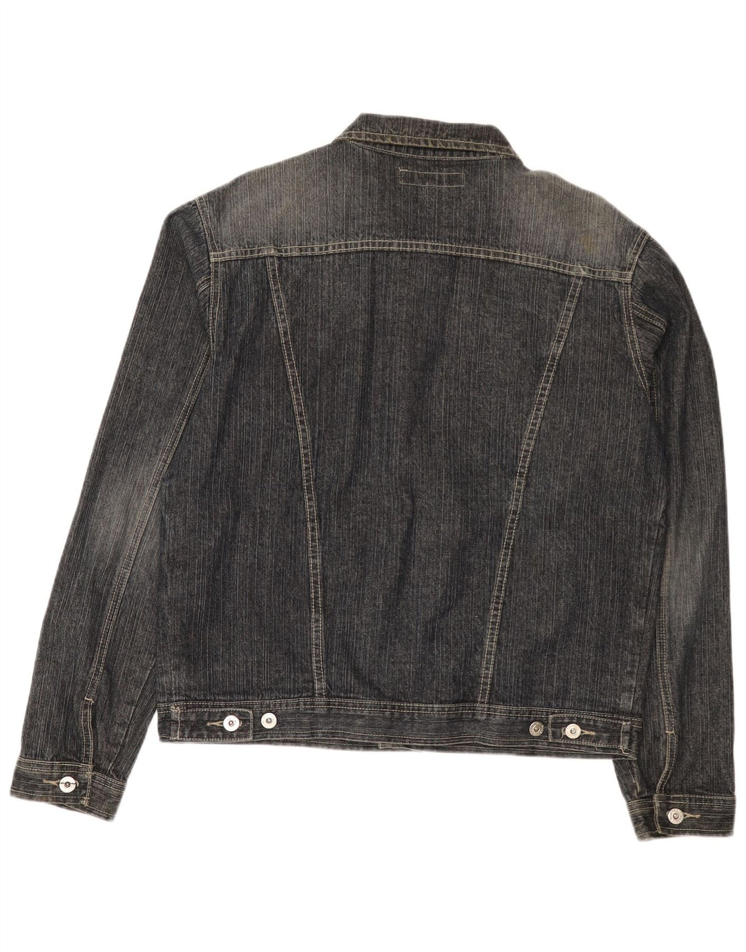 Vintage Herren Jeansjacke UK 40 Große blaue Baumwolle