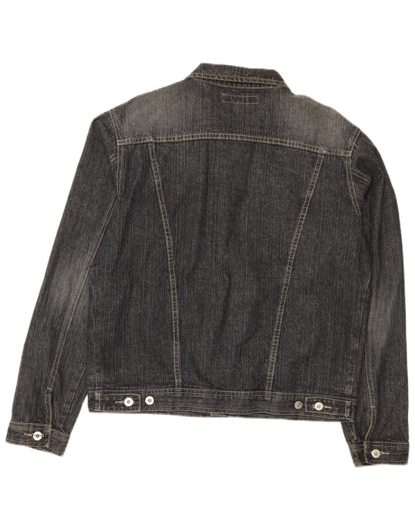 Vintage Herren Jeansjacke UK 40 Große blaue Baumwolle