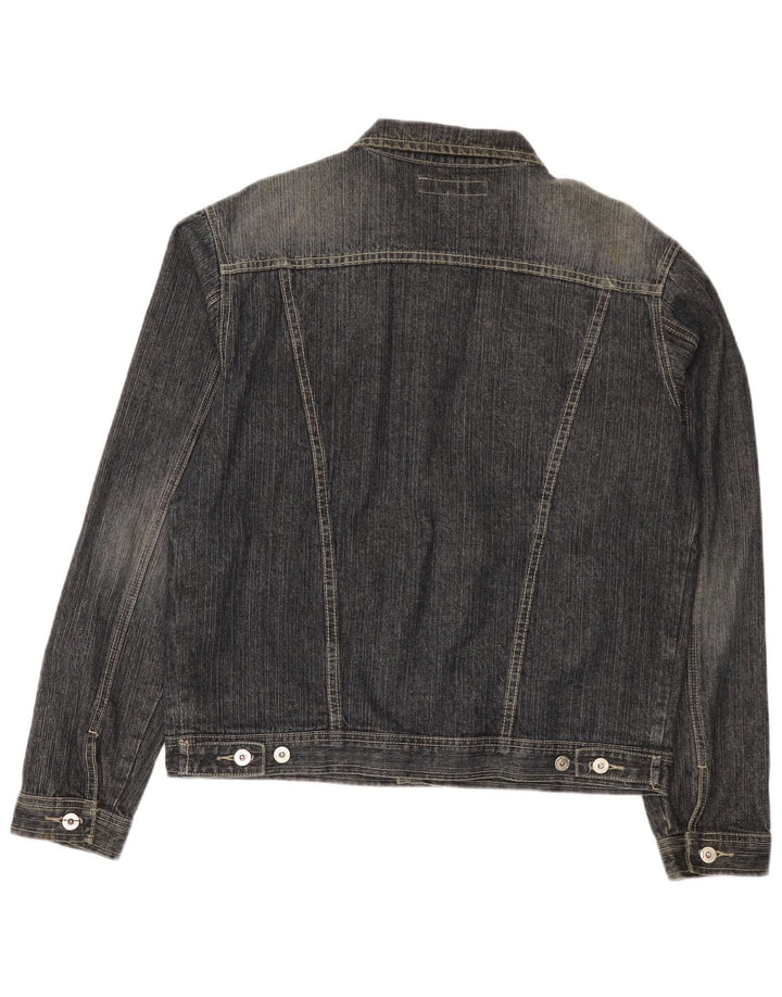 Vintage Herren Jeansjacke UK 40 Große blaue Baumwolle