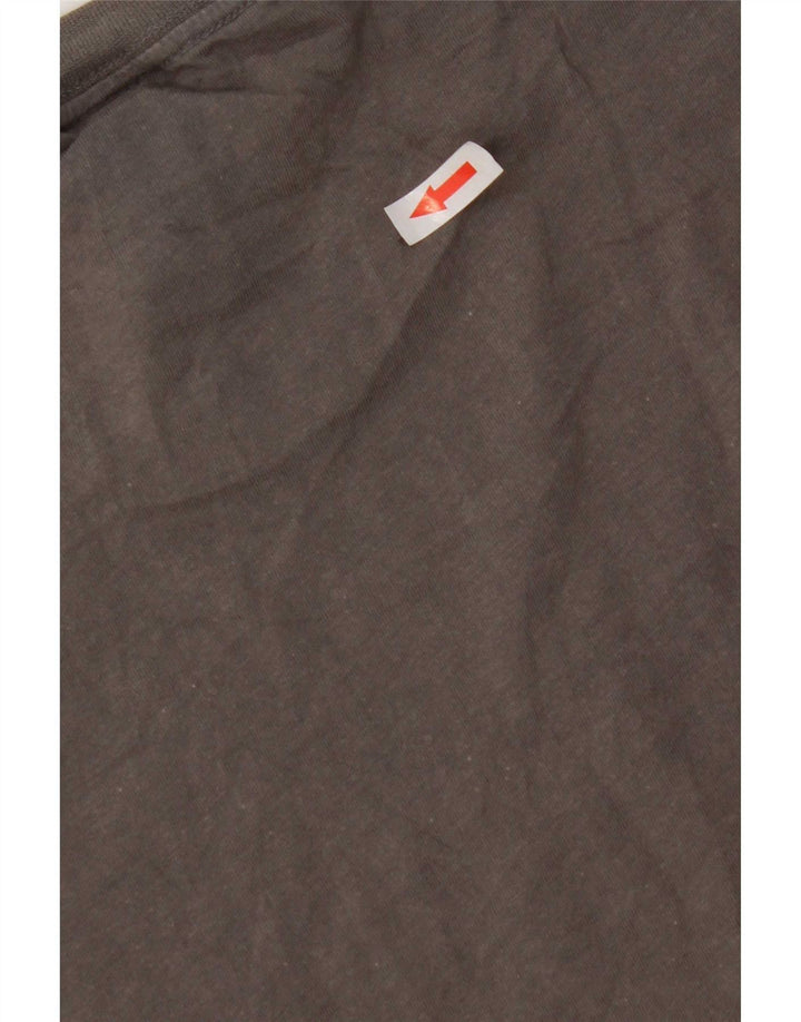 Adidas Herren Grafik-T-Shirt aus mittelgrauer Baumwolle