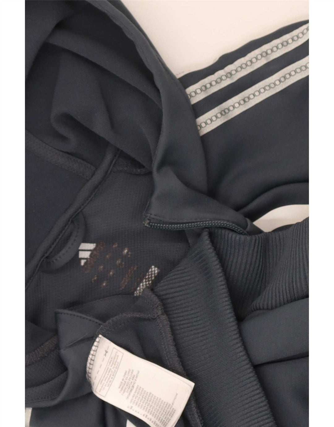 Adidas Herren Climalite Zip Hoodie Pullover Großes graues Colourblock-Polyester