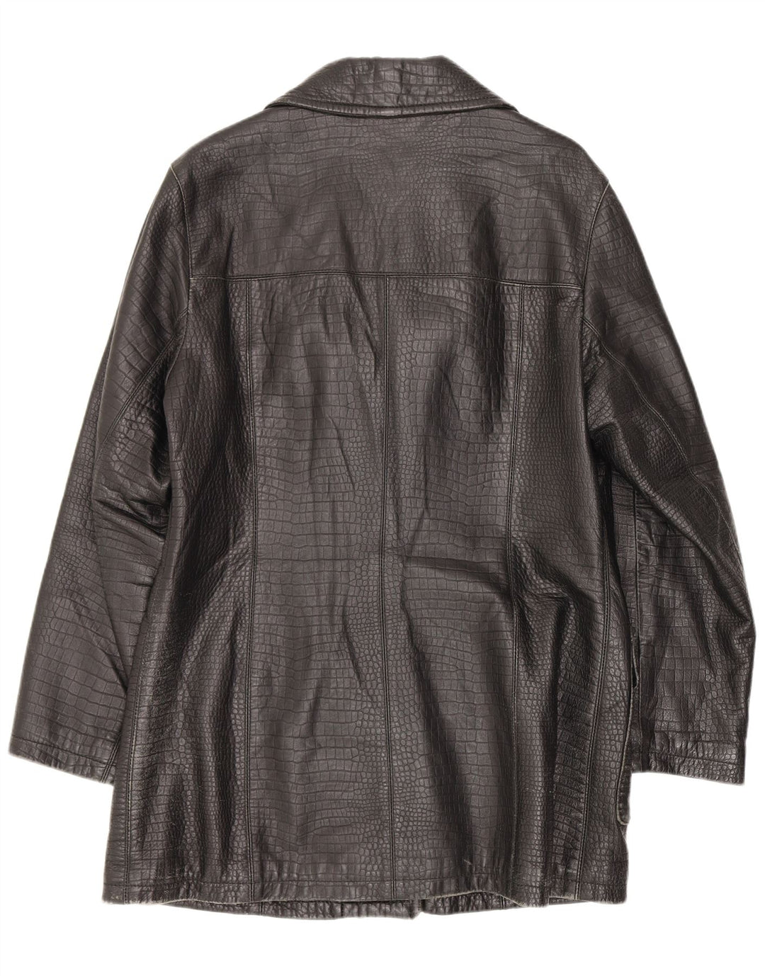 Conbipel Damen Ledermantel UK 12 Medium Black Animal Print Classic