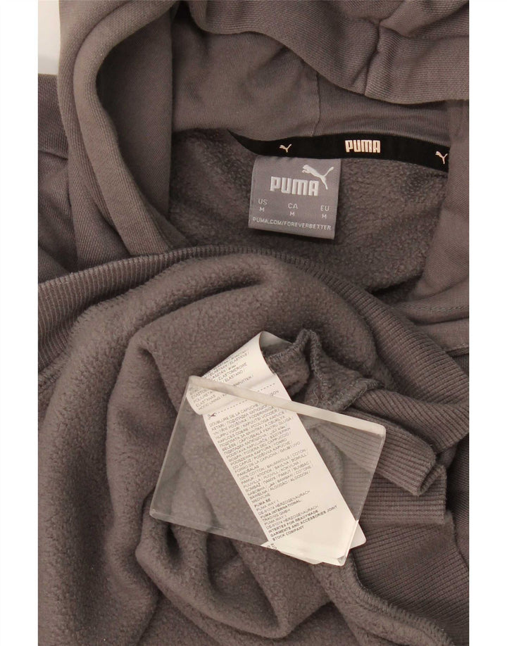 Puma Herren Graphic Hoodie Pullover mittelgraue Baumwolle