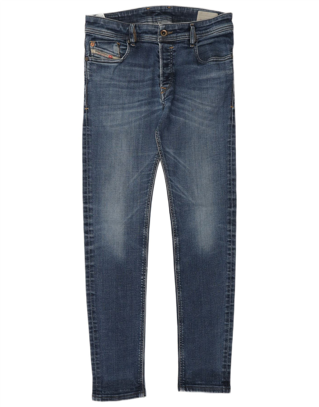 DIESEL Herren Skinny Jeans W31 L30 Blaue Baumwolle