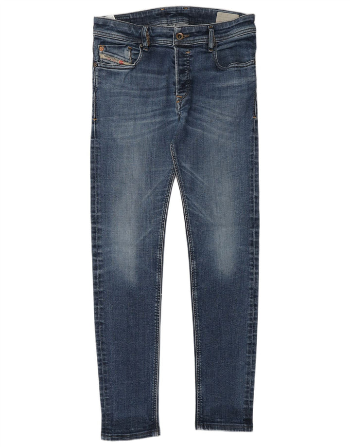 DIESEL Herren Skinny Jeans W31 L30 Blaue Baumwolle