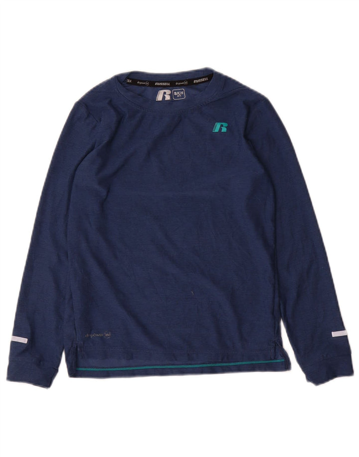 Russell Athletic Dri-Power-Oberteil für Jungen, langärmlig, 6–7 Jahre, Größe S, Marineblau