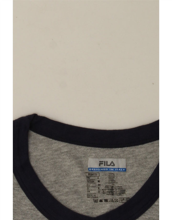 FILA Herren T-Shirt Top mittelgraue Baumwolle