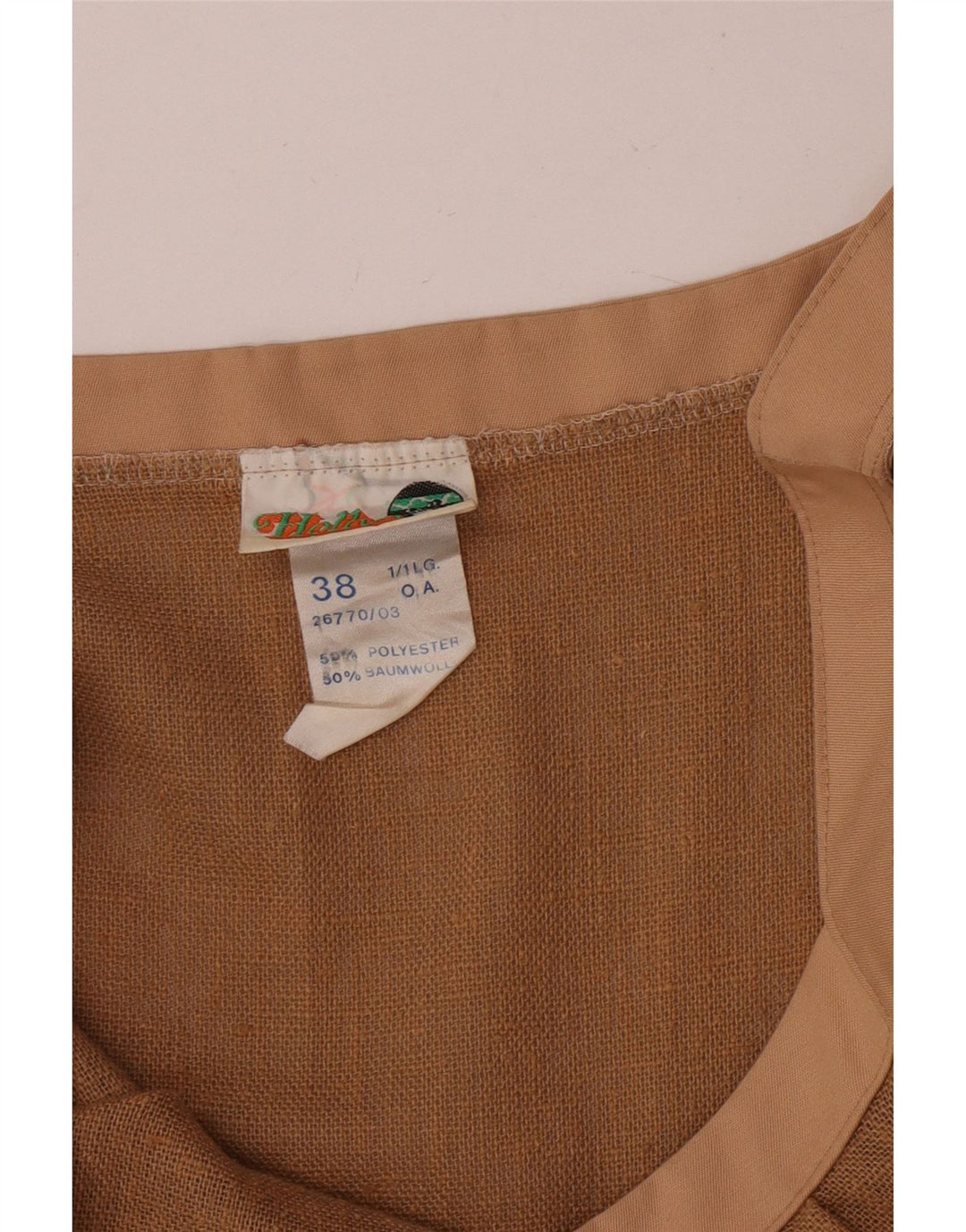 Vintage Damen Slip-Kleid EU 38 Medium Beige Polyester